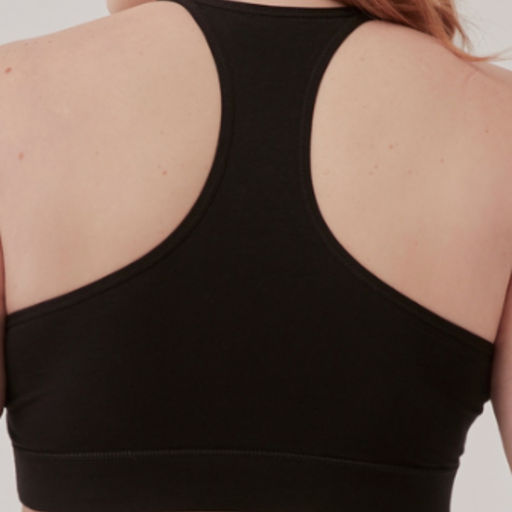 Pact, Organic, Black, Modern Racerback Bra, Medium, NWT - Picture 2 of 10